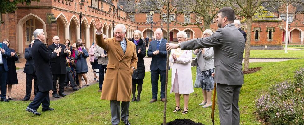 Our Royal Patron visits the Nicholas Chamberlaine Almshouses in Bedworth