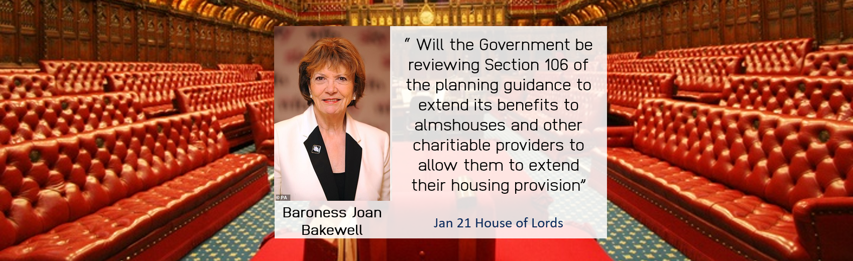 House of Lords: Almshouses raised again