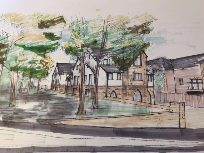 Taunton Heritage Trust artist impression of planned new build