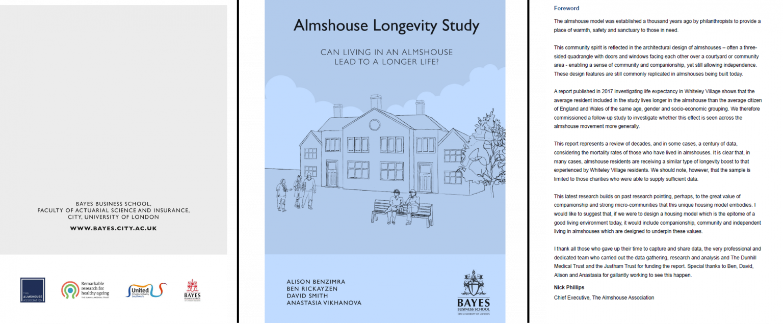 Study finds living in an almshouse can boost life expectancy