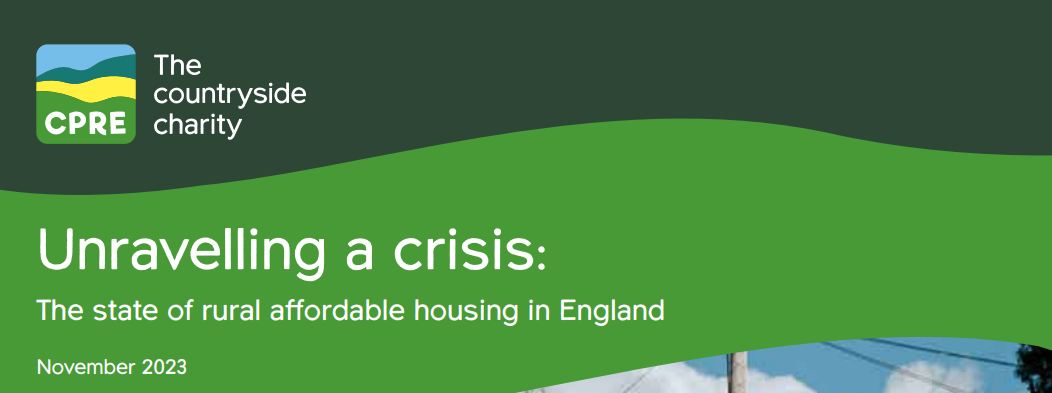CPRE Report on Rural Affordable Housing in England