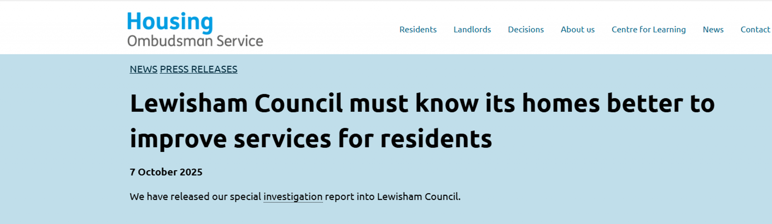 Learning from Lewisham